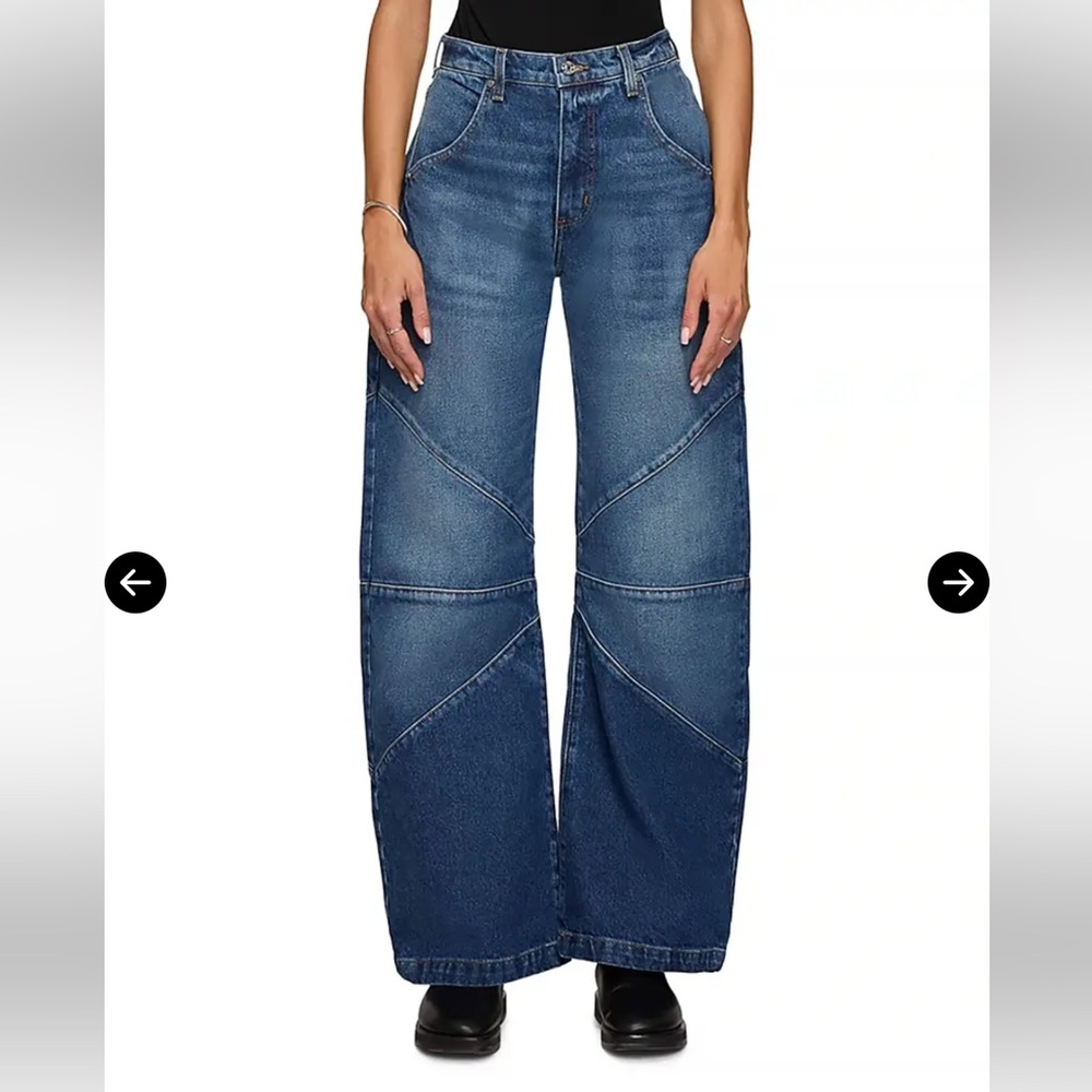 Women's Blue Wide-Leg Jeans